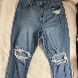 AE mom jeans, 14 reg.